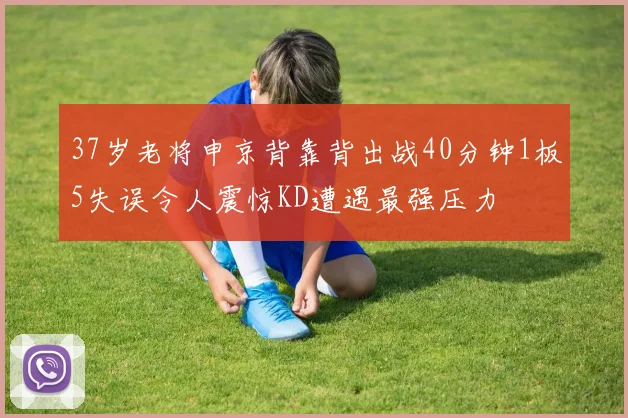 37岁老将申京背靠背出战40分钟1板5失误令人震惊KD遭遇最强压力