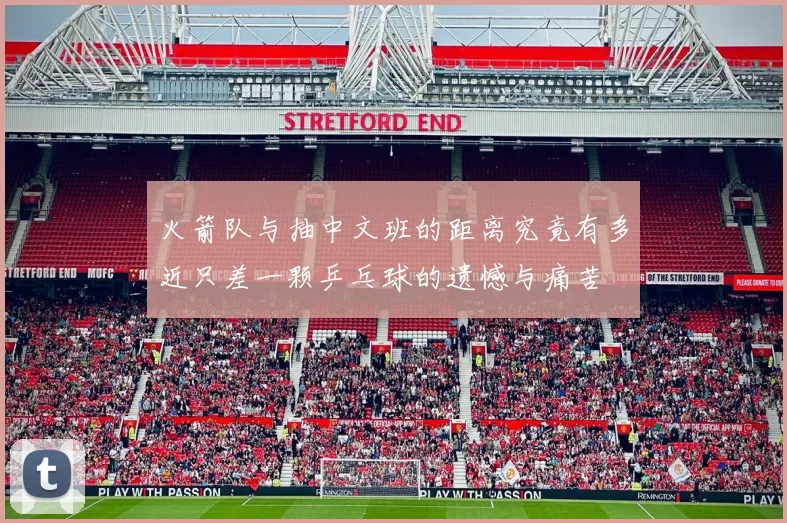 火箭队与抽中文班的距离究竟有多近只差一颗乒乓球的遗憾与痛苦